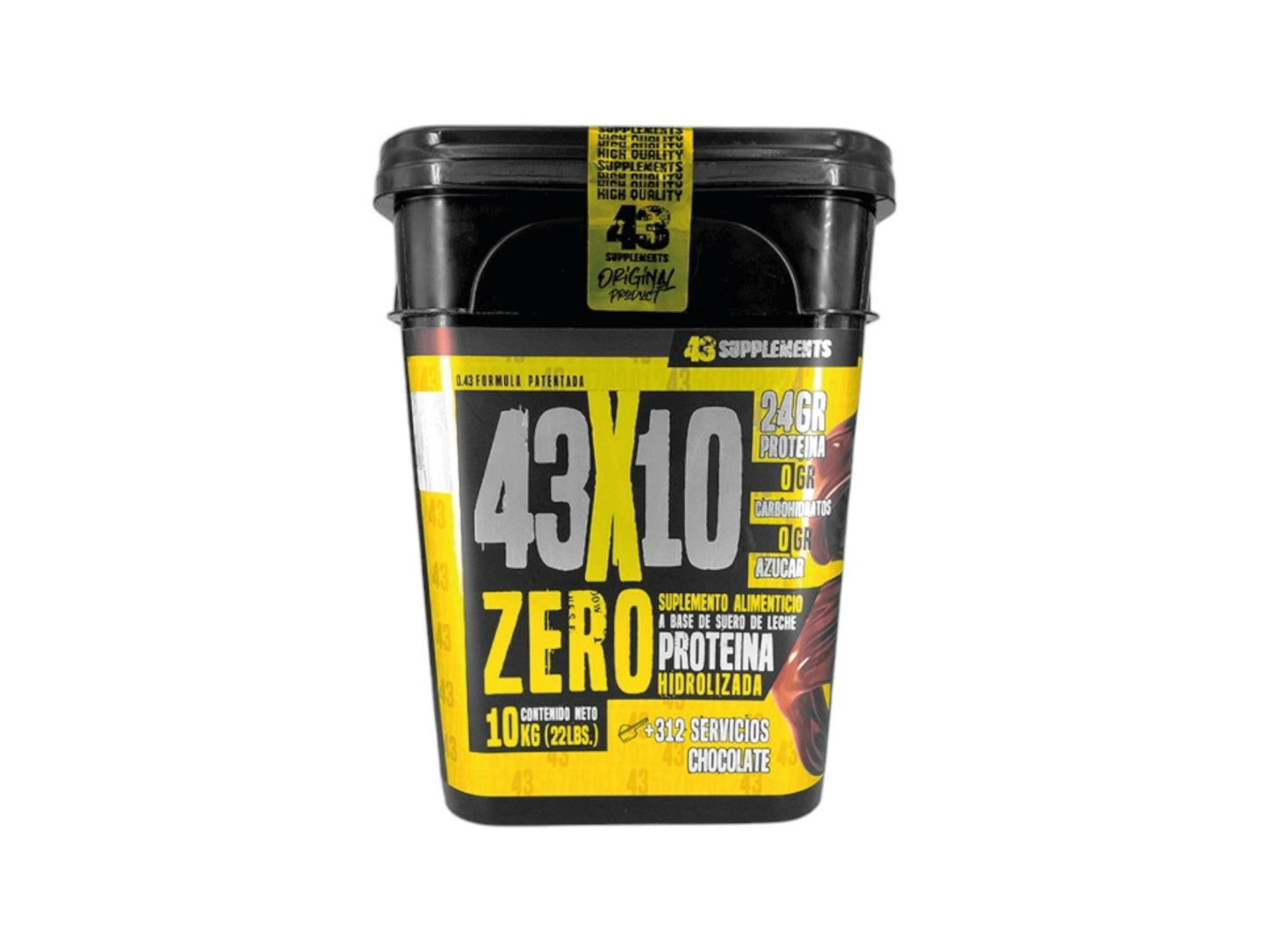 43 SUPLEMENTS 43X10 ZERO PROTEIN 10KG