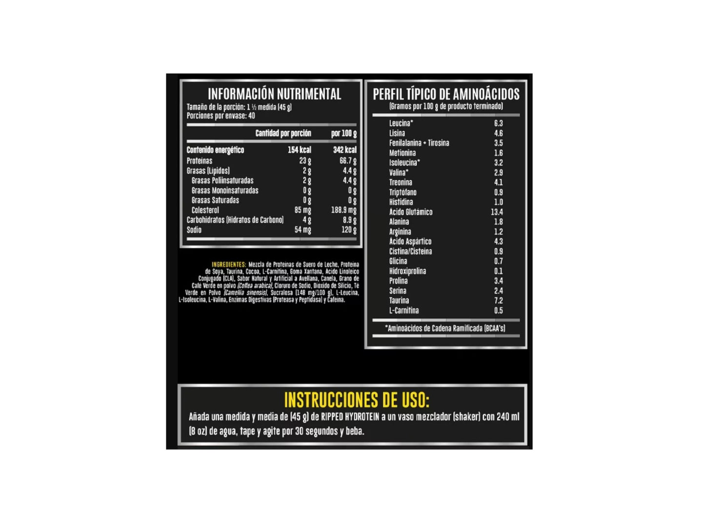 ADVANCE LABS NUTRITION HYDROTEIN RIPPED 4LB