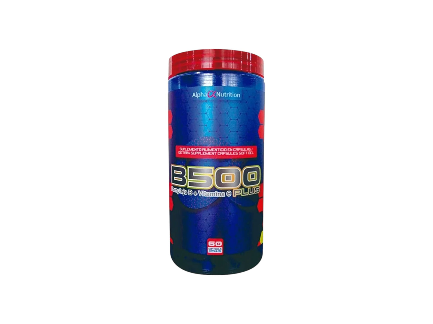 ALPHA NUTRITION B500 COMPLEJO B + VITAMINA C PLUS 60CAP