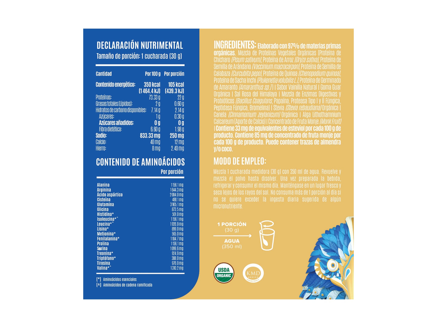 BIRDMAN FALCON PROTEINA VEGETAL 1.8KG - 60SERV