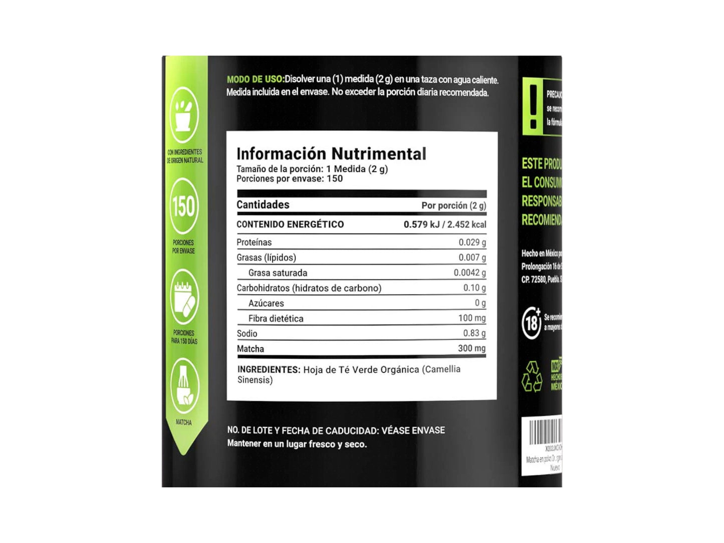 BLIFE ORGANIC MATCHA 300GR