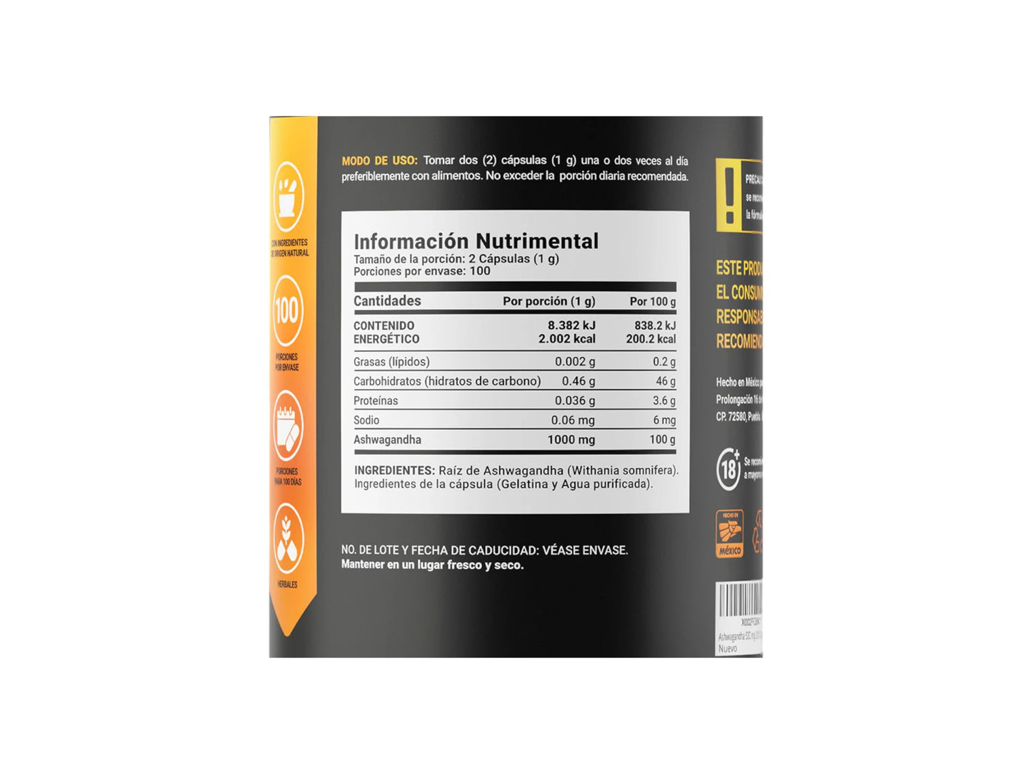 BLIFE ASHWAGANHA ROOT POWDER 500MG 200CAPS