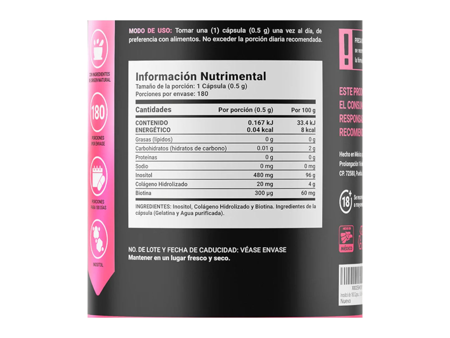 BLIFE MYO & D-CHIRO INOSITOL PLATINUM 500MG