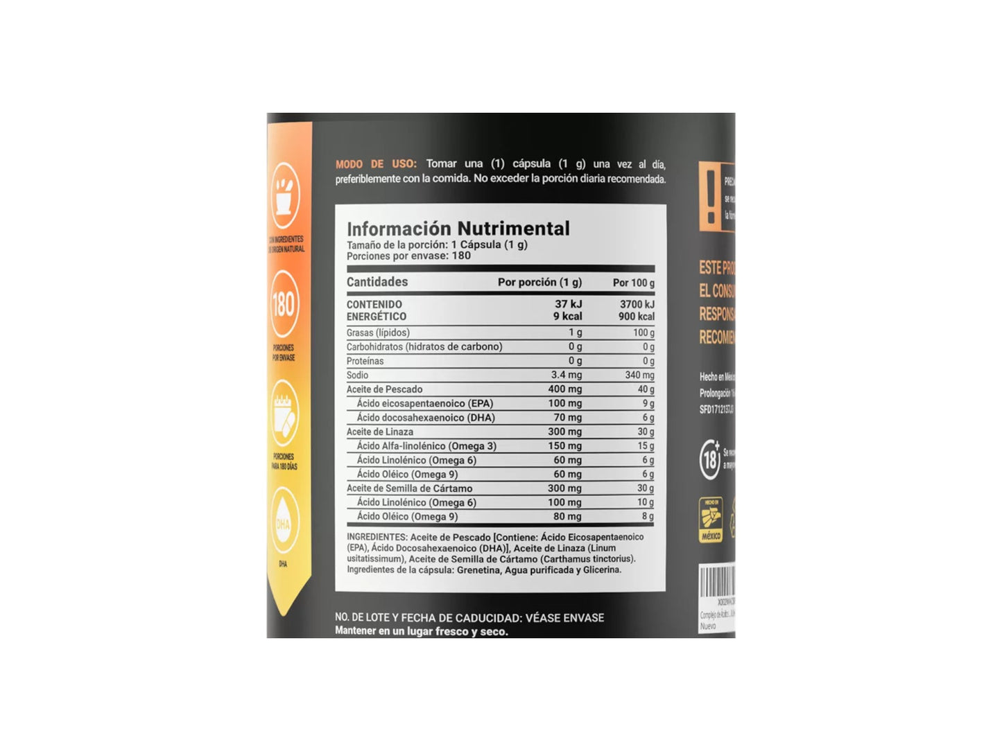 BLIFE OMEGA 3-6-9 1000MG 180CAPS