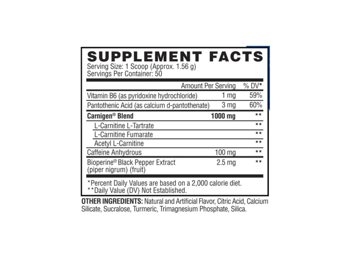 EVOGEN CARNIGEN PLUS CAFFEINE 78GR 50SERV