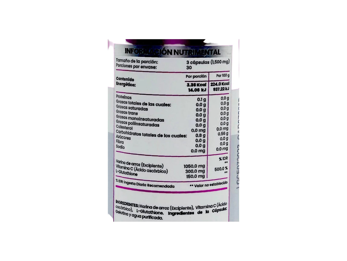 FLOW L GLUTATHIONE 500MG 90CAPS
