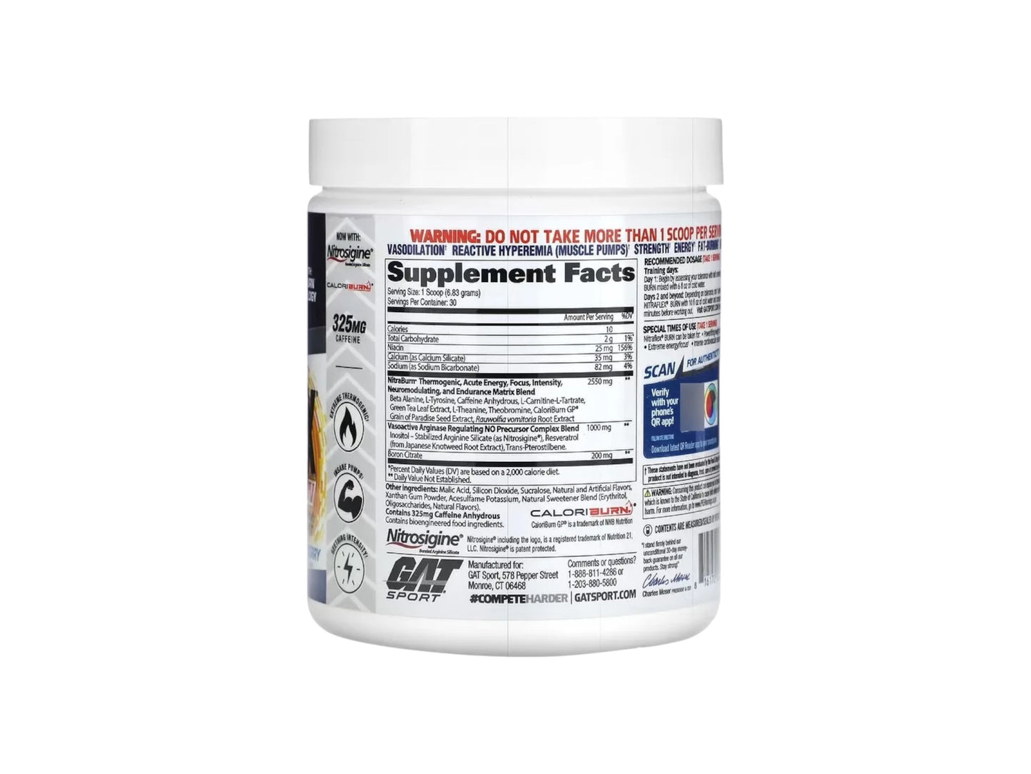 GAT NITRAFLEX BURN 30SERV