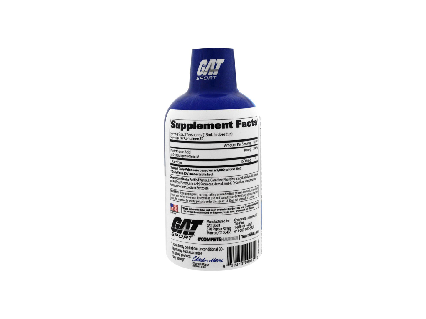 GAT L CARNITINE 3000MG AMINO ACID 16OZ