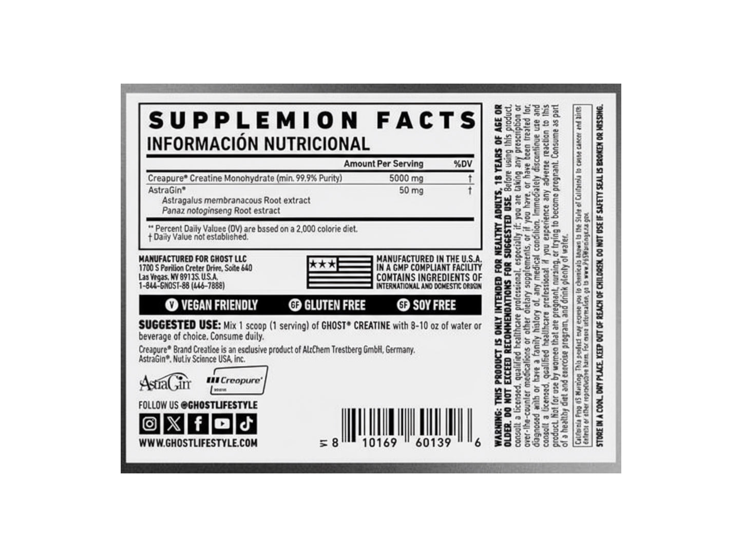 GHOST CREATINE 50SERV