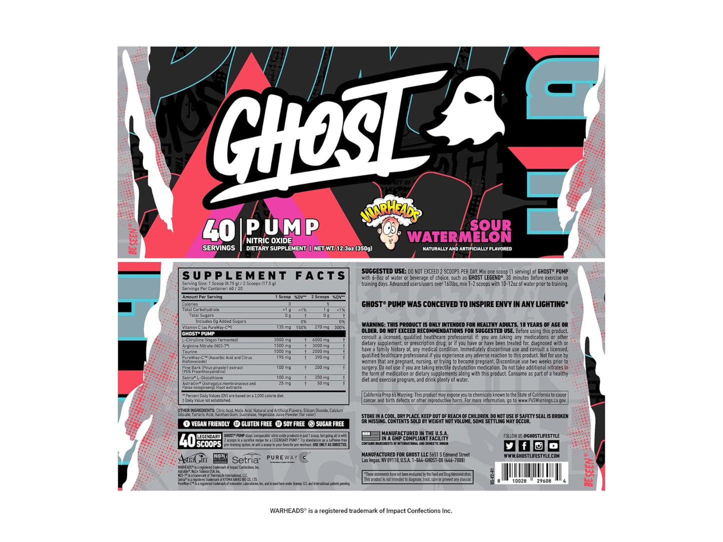 GHOST PUMP NITRIC OXIDE 40SERV