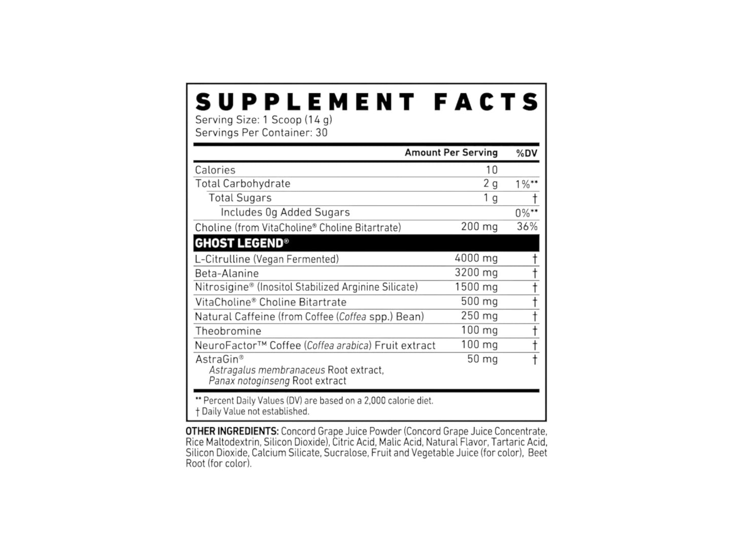 GHOST LEGEND PREWORKOUT 30SERV
