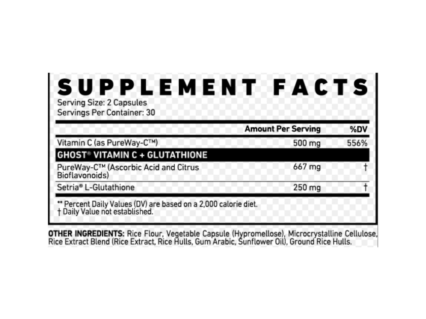 GHOST VITAMIN C + GLUTATHIONE 60CAP