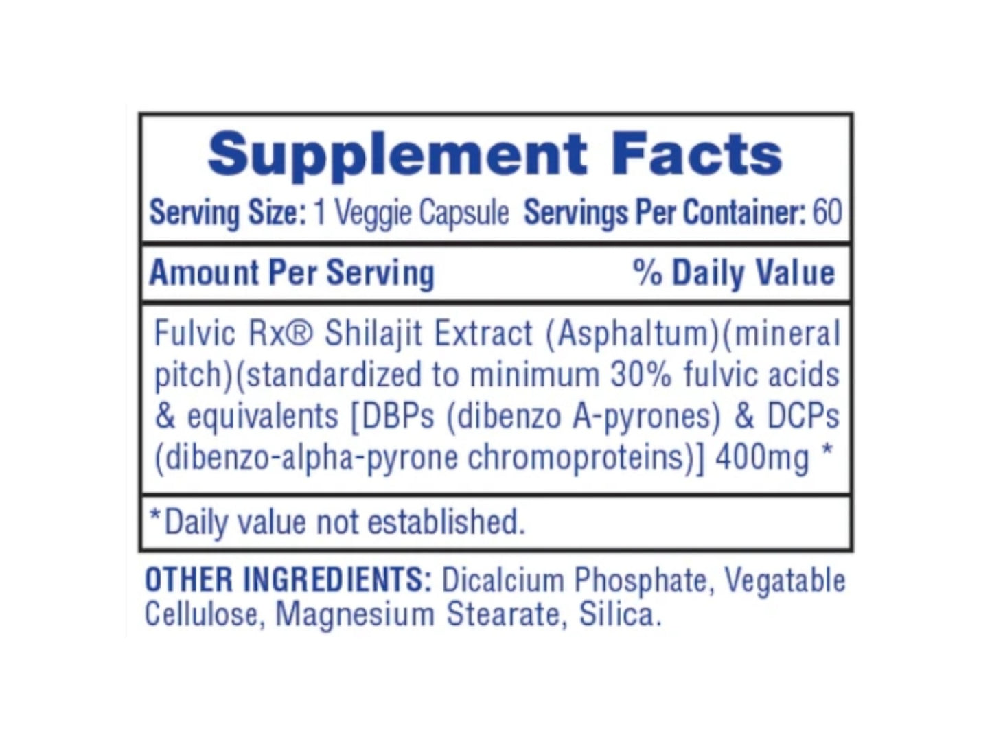 HI-TECH PHARMA SHILAJIT EXTRACT 60CAP