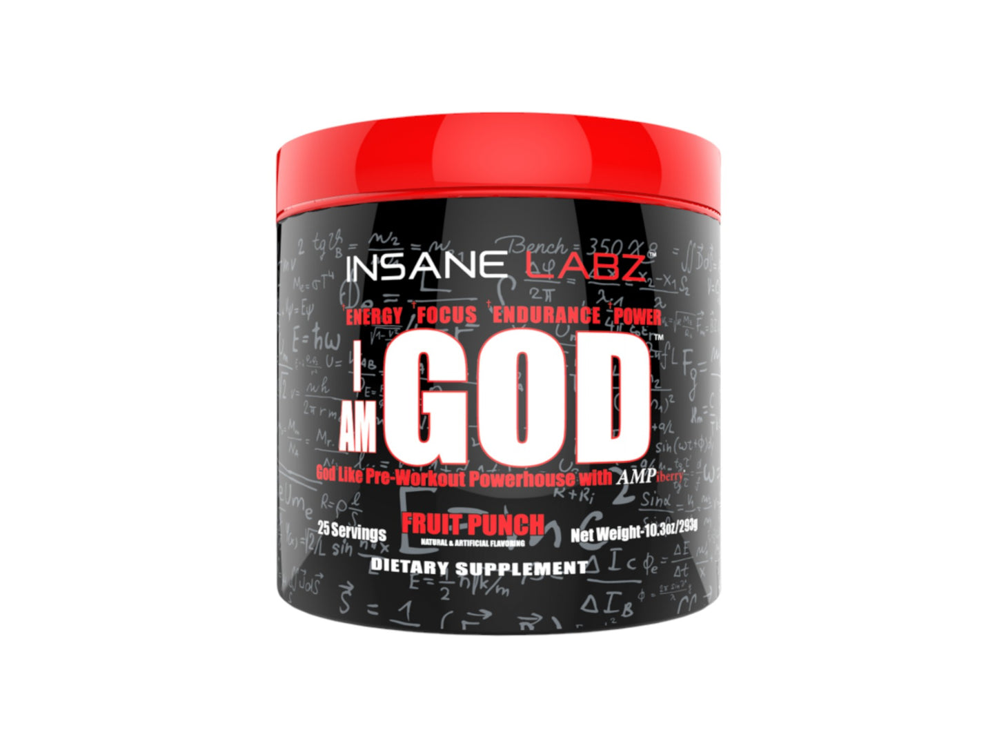 INSANE LABZ PREWORKOUT I AM GOD 25SERV