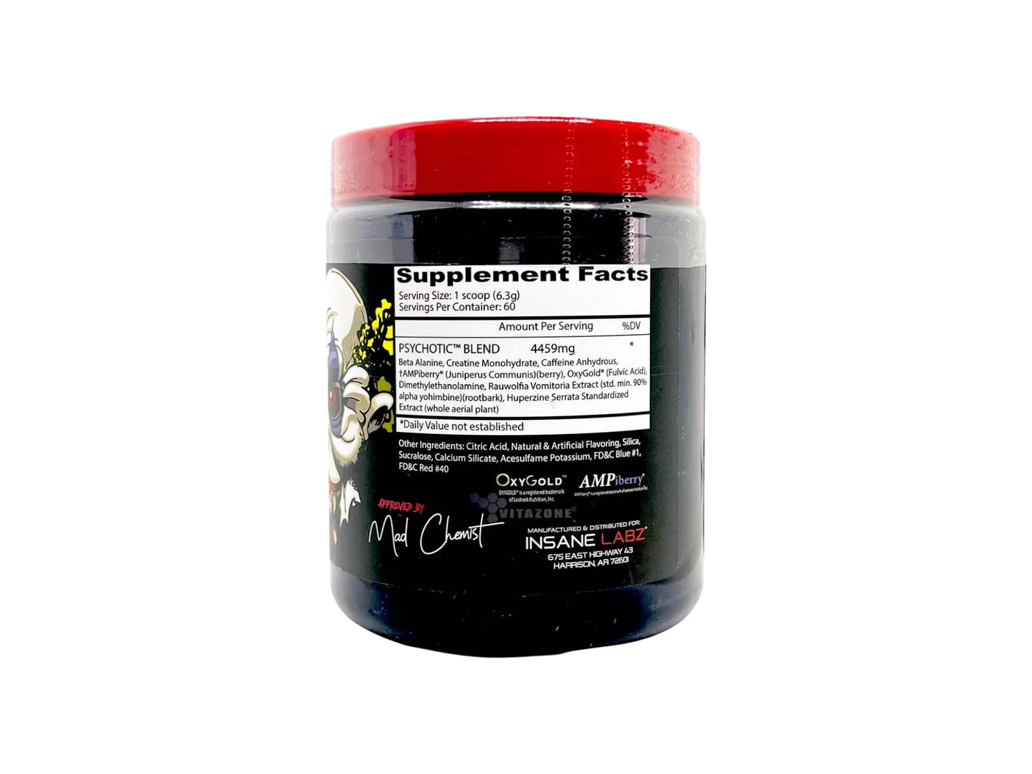 INSANE LABZ PREWORKOUT PSYCHOTIC 60SERV