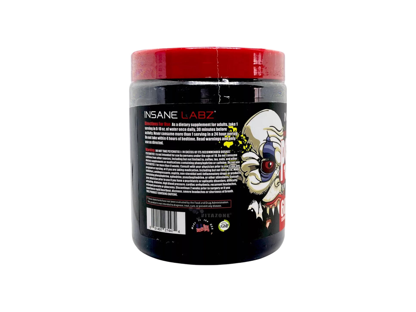 INSANE LABZ PREWORKOUT PSYCHOTIC 60SERV