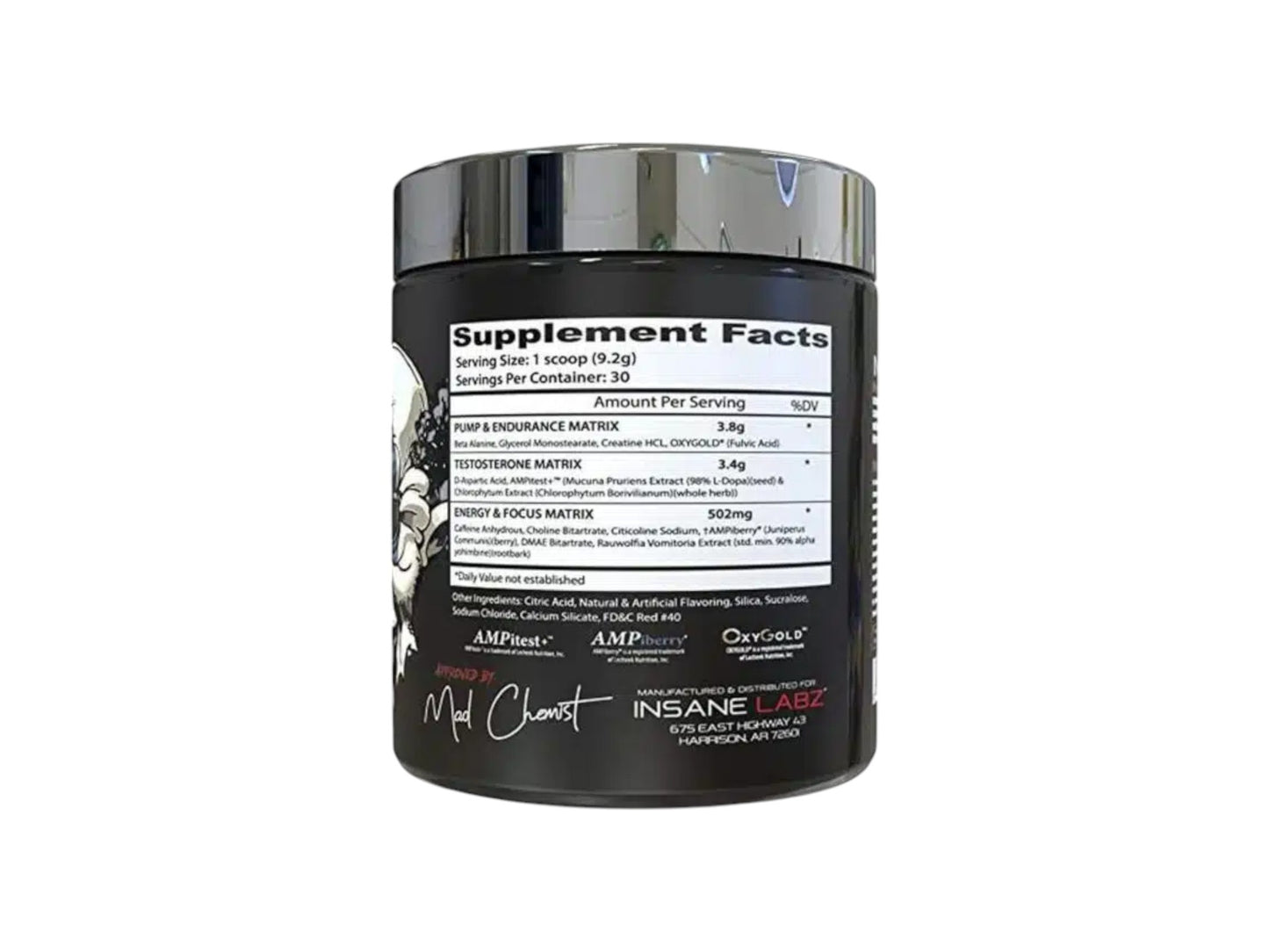 INSANE LABZ PREWORKOUT PSYCHOTIC TEST 30SERV