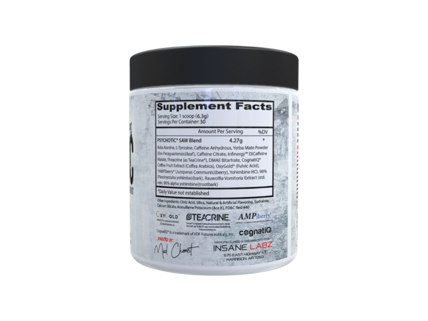 INSANE LABZ PSYCHOTIC PREWORKOUT SAW SERIES 30SERV