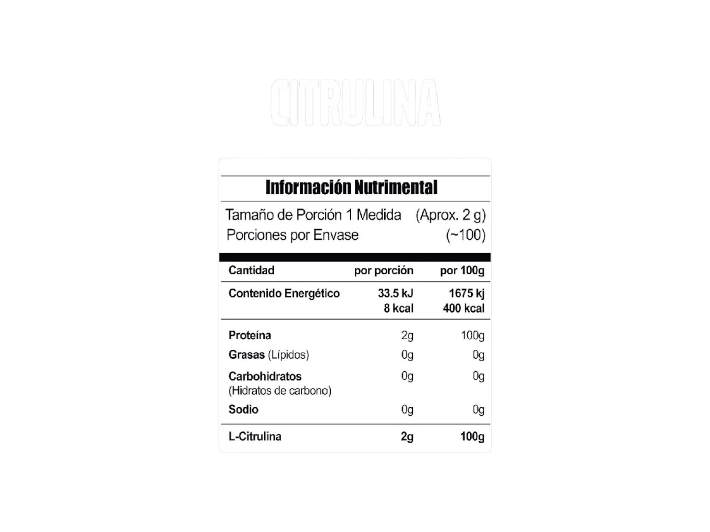 META NUTRITION CITRULINA 200GR