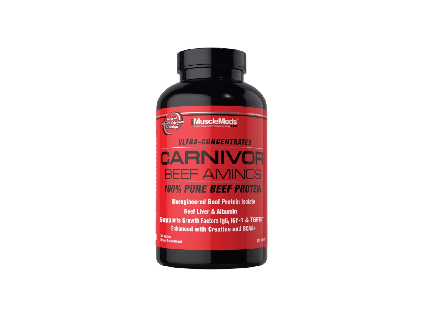 MUSCLE MEDS CARNIVOR BEEF AMINOS 300TAB