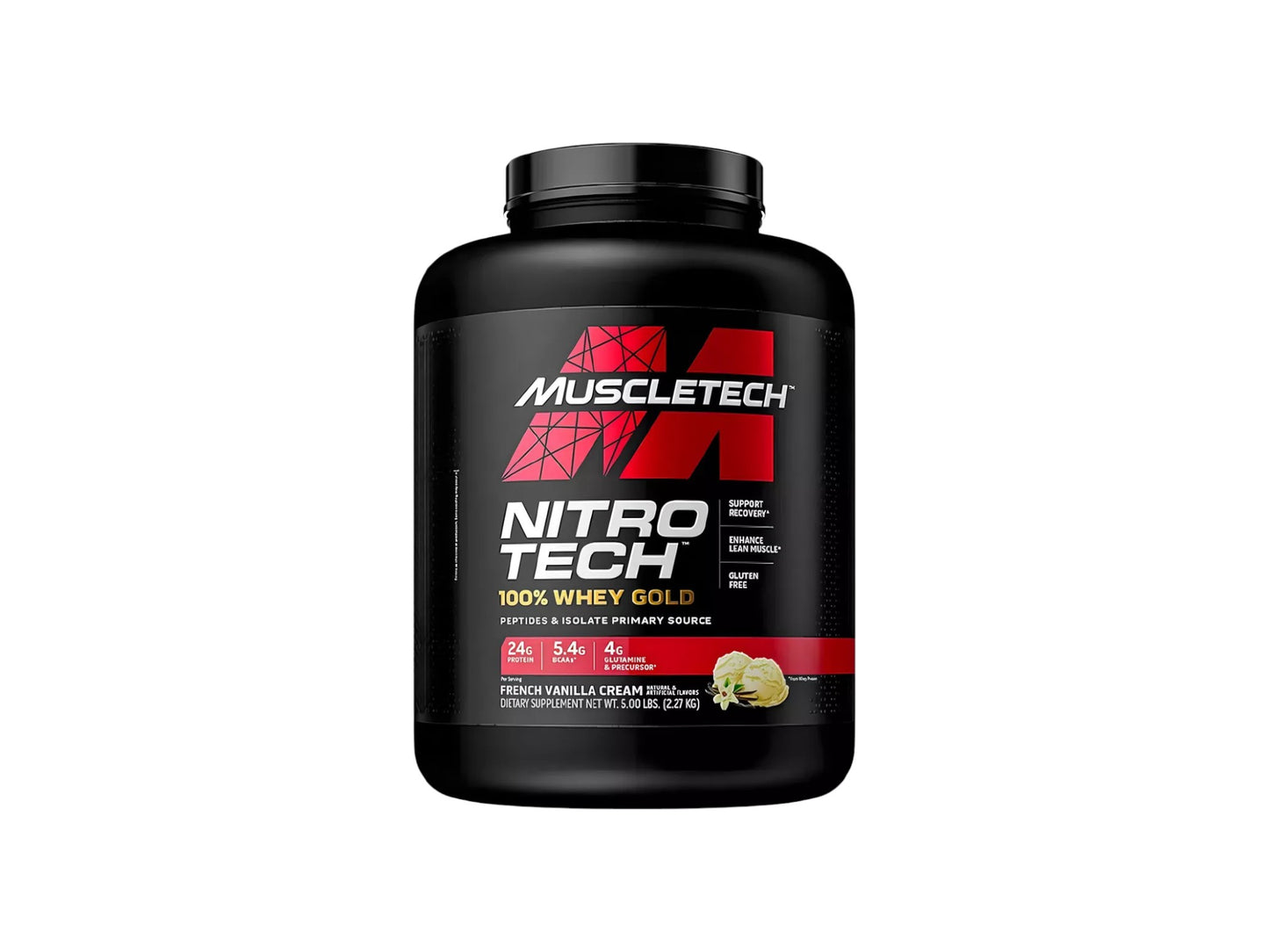 MUSCLETECH PROTEIN NITRO TECH 100% WHEY GOLD 5LB