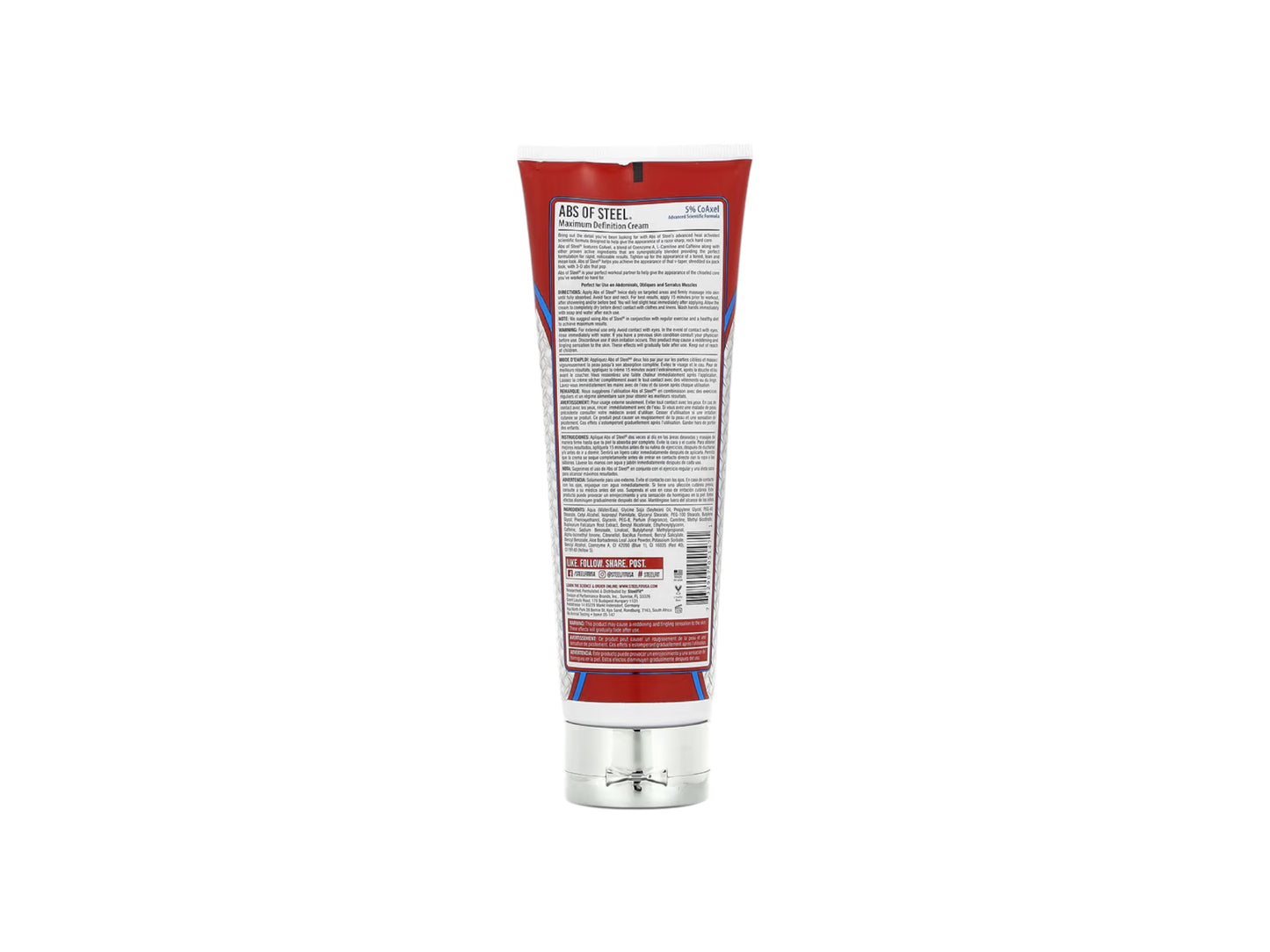 MUSCLE UP ABS OF STEEL MAXIMUM DEFINITION CREAM 8OZ