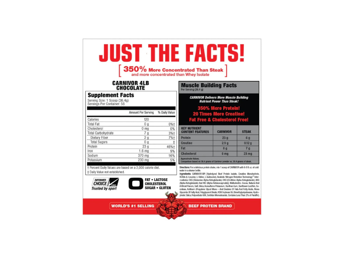 MUSCLE MEDS PROTEIN CARNIVOR 4LB