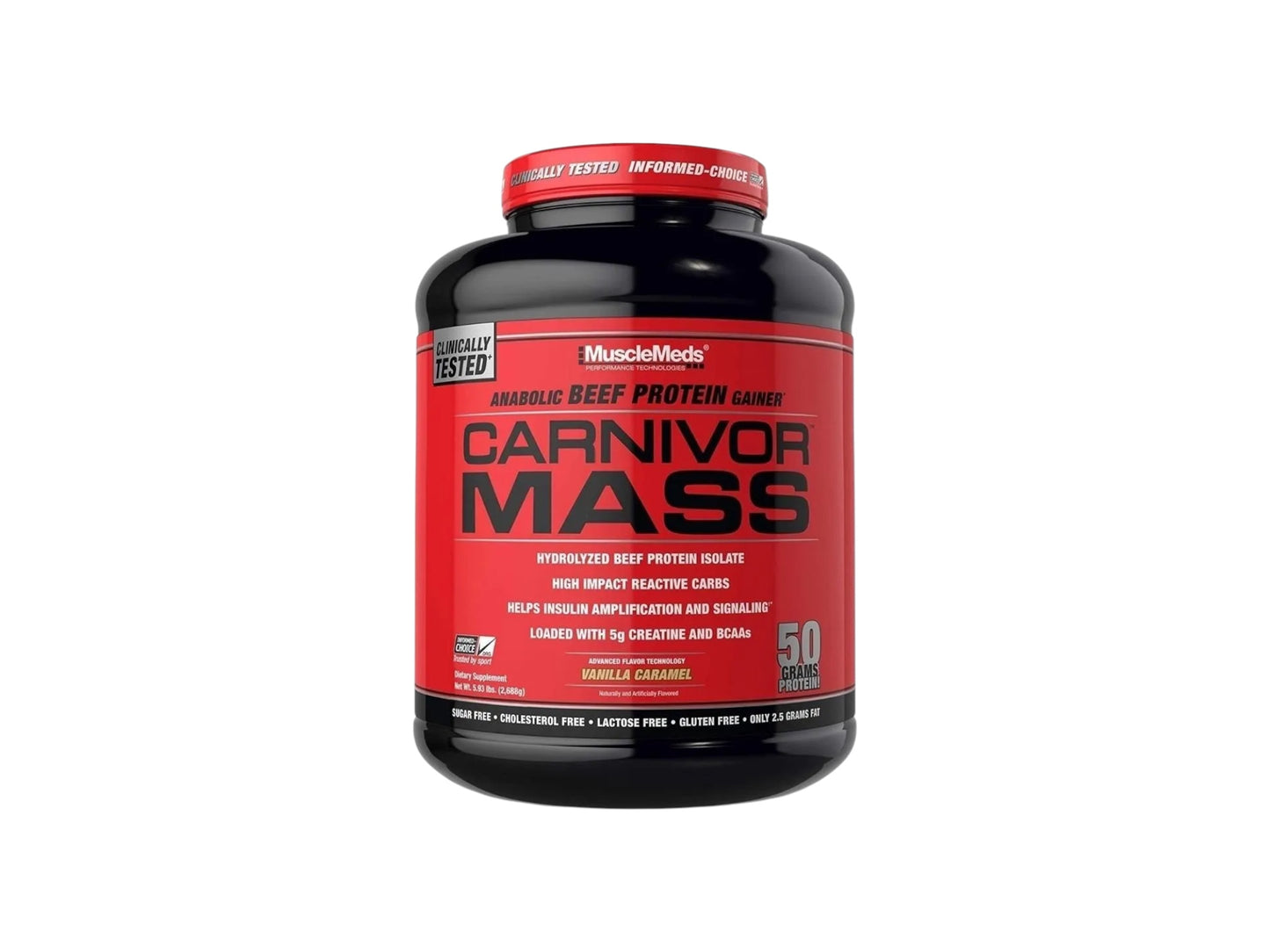 MUSCLE MEDS PROTEIN CARNIVOR MASS 6LB