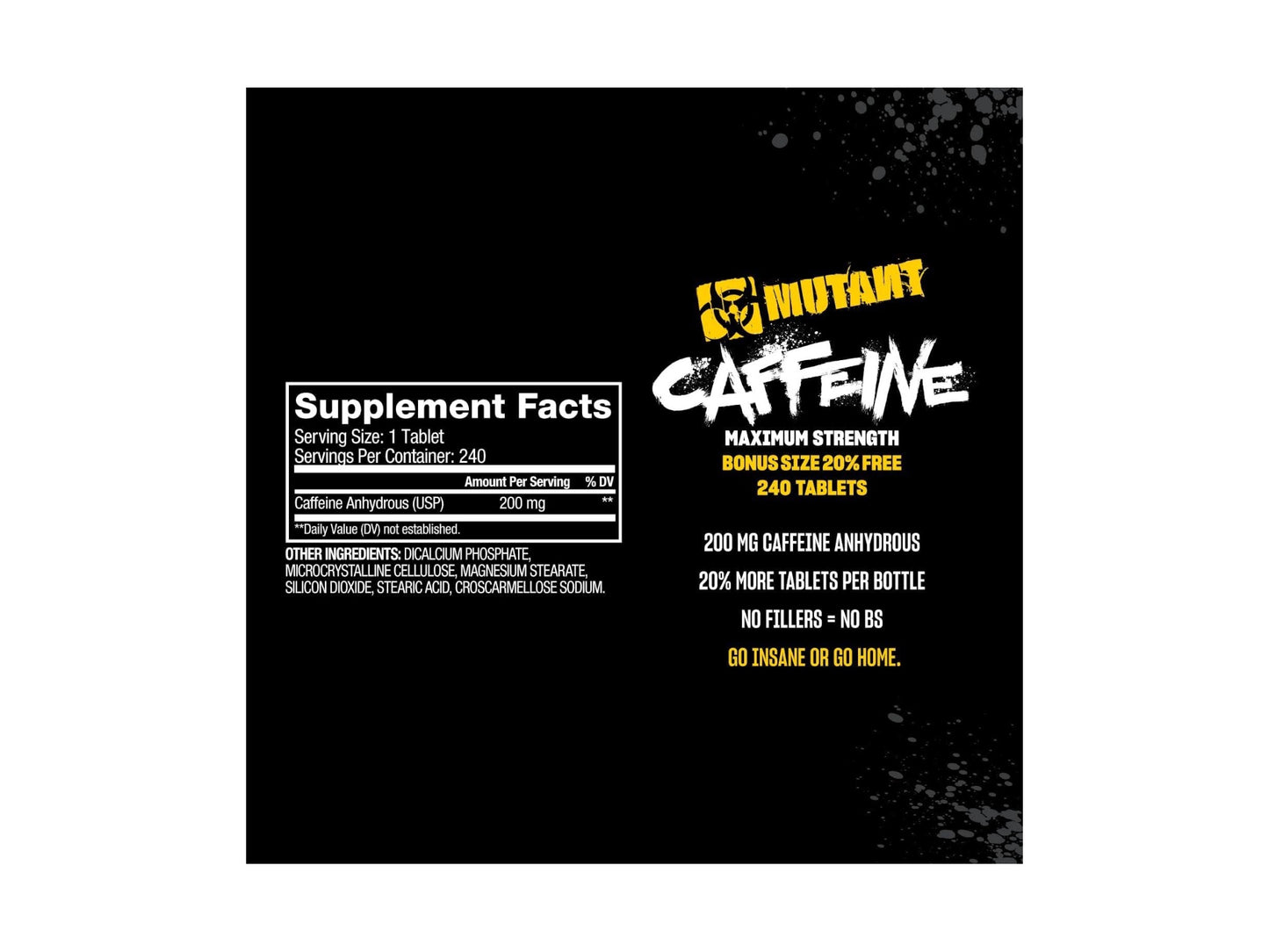 MUTANT CAFFEINE 240TAB