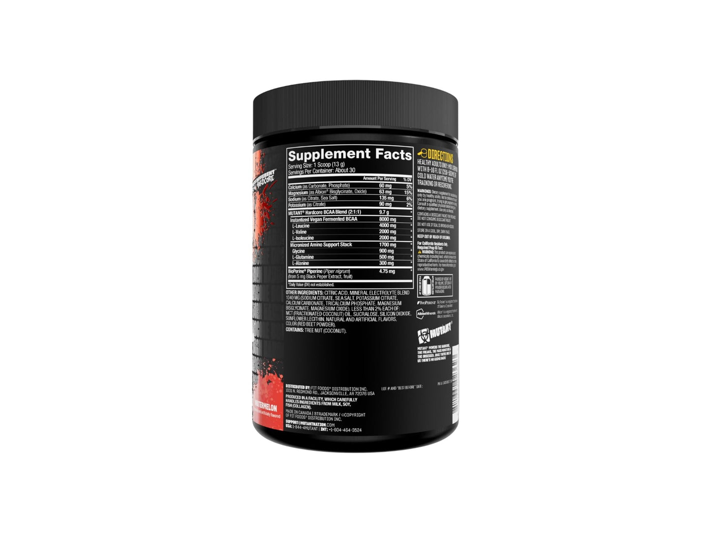 MUTANT HARDCORE BCAA 390GR 30SERV