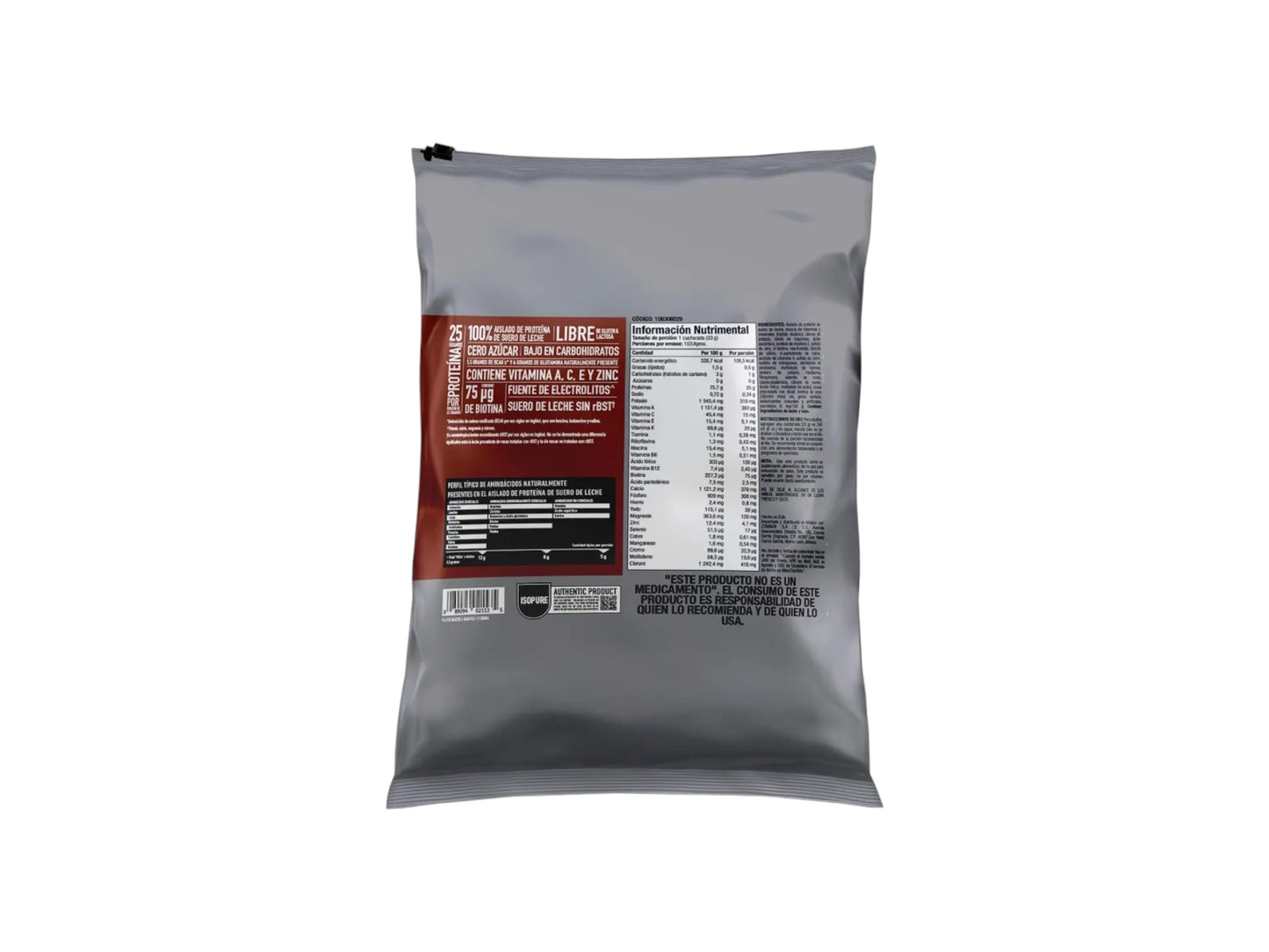NATURES BEST PROTEIN ISOPURE LOW CARB BAG 7.5LB