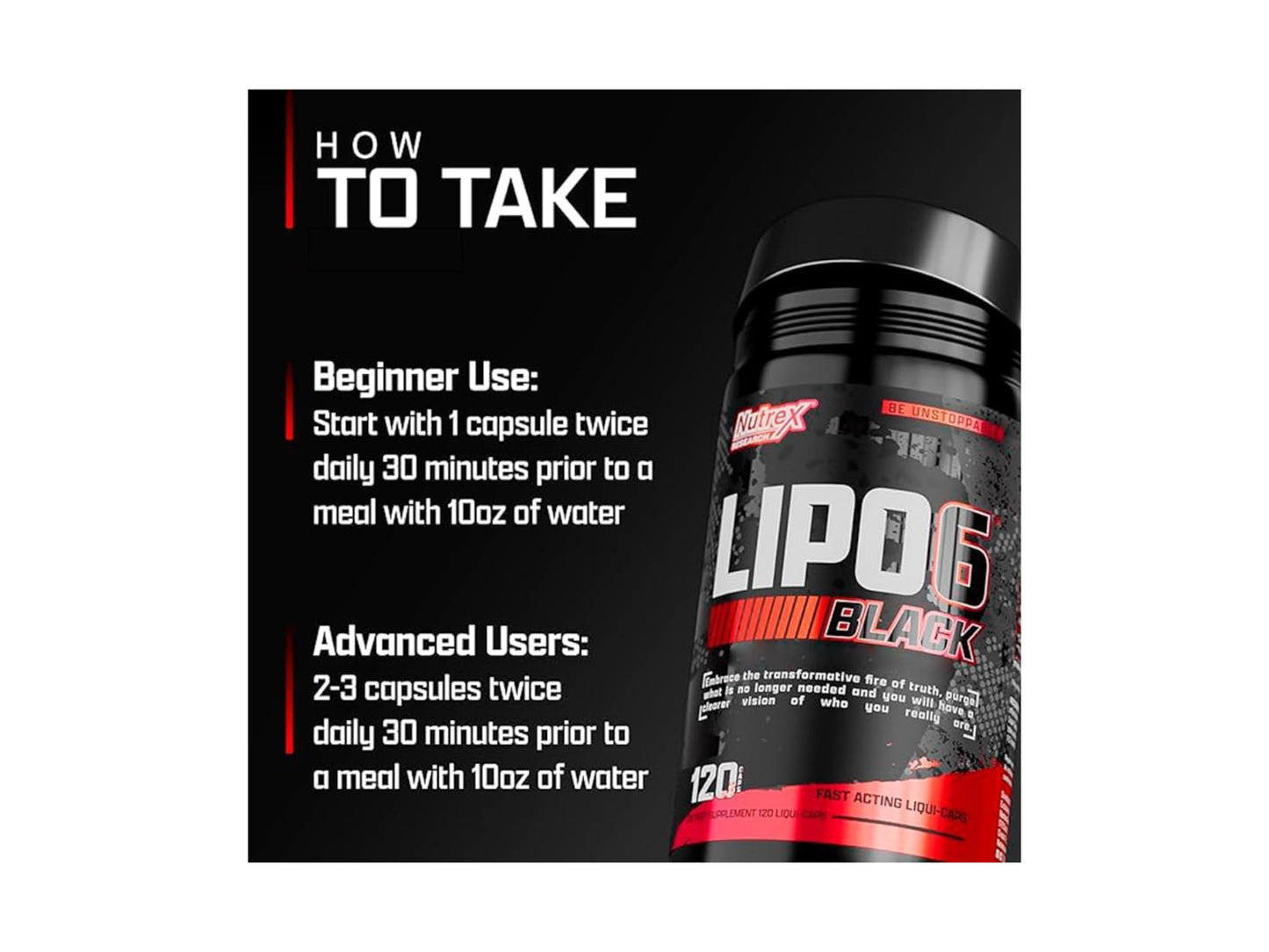 NUTREX LIPO6 BLACK 120CAP