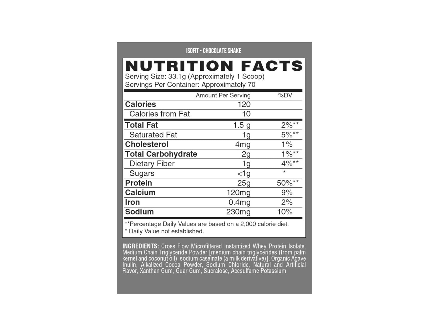 NUTREX ISOFIT PROTEIN 5LB