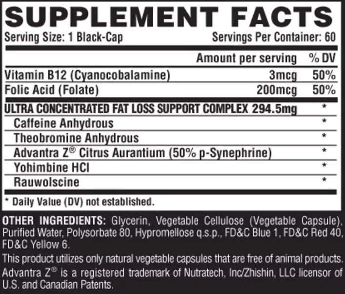 NUTREX LIPO6 BLACK HERS ULTRA CONCENTRATE 60CAPS