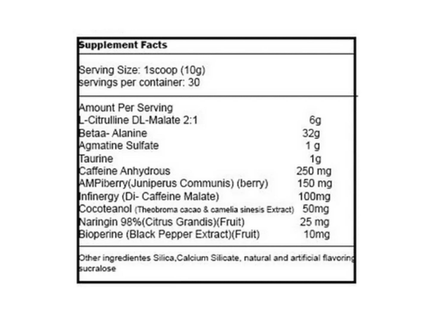 SAIYAN LABZ PREWORKOUT KAIOKEN BLACK 300GR 30SERV