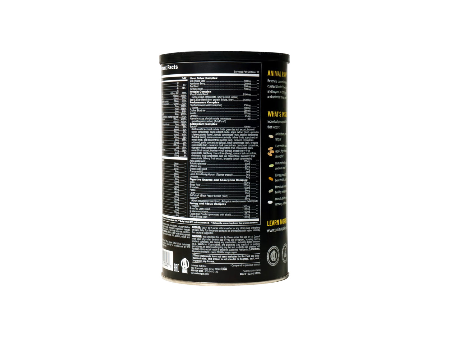 UNIVERSAL NUTRITION ANIMAL PAK ULTIMATE FOUNDATION 44 PILL PACK