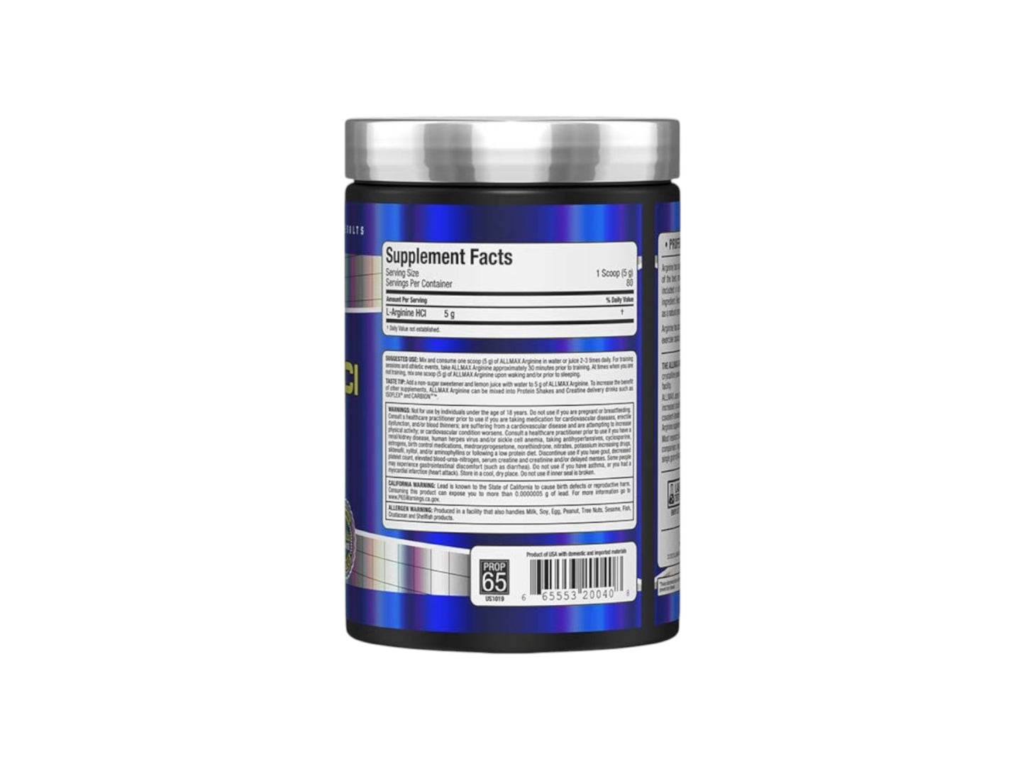 ALLMAX ARGININE HCI 400GR