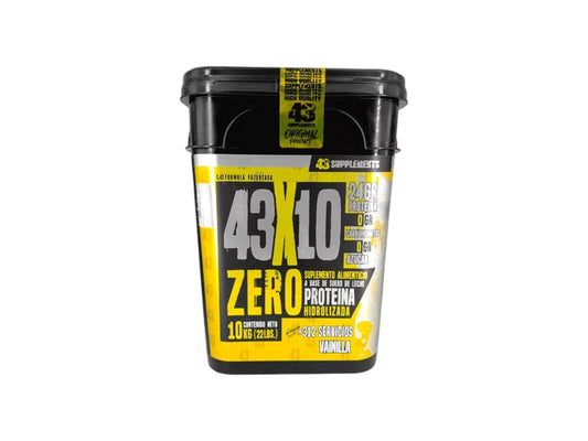 43 SUPLEMENTS 43X10 ZERO PROTEIN 10KG