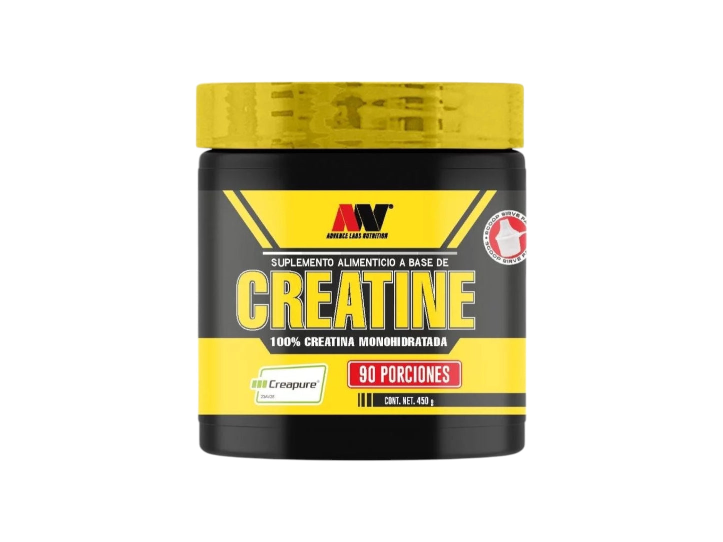 ADVANCE LABS NUTRITION  CREATINA CREAPURE MONOHIDRATADA 450GR