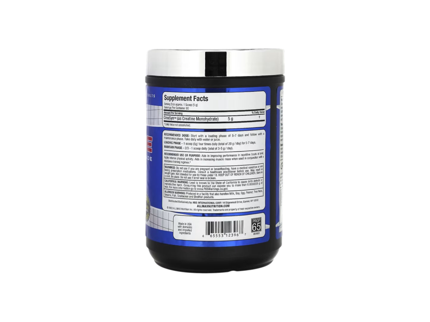 ALLMAX CREATINE UNFLAVORED 400GR