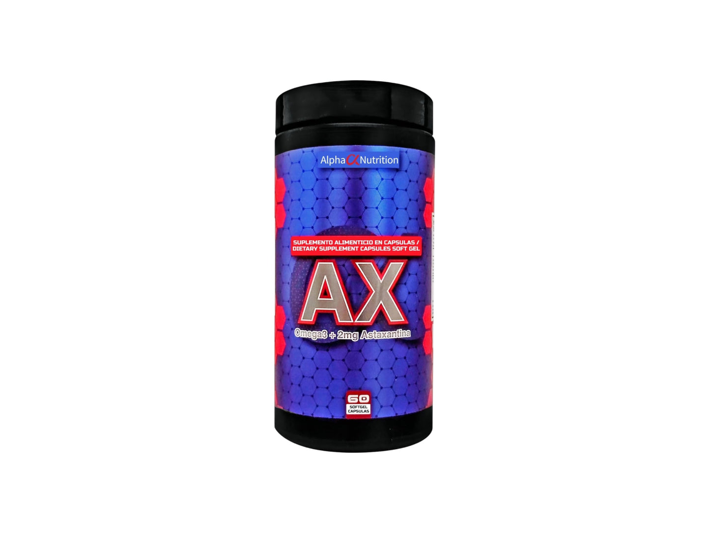 ALPHA NUTRITION AX OMEGA 3 + 2MG ASTAXANTINA 300MG 60CAP