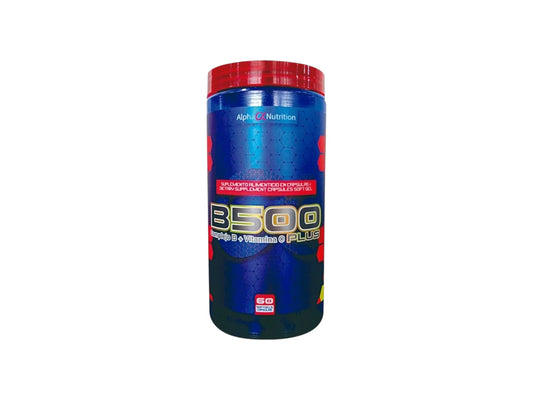 ALPHA NUTRITION B500 COMPLEJO B + VITAMINA C PLUS 60CAP