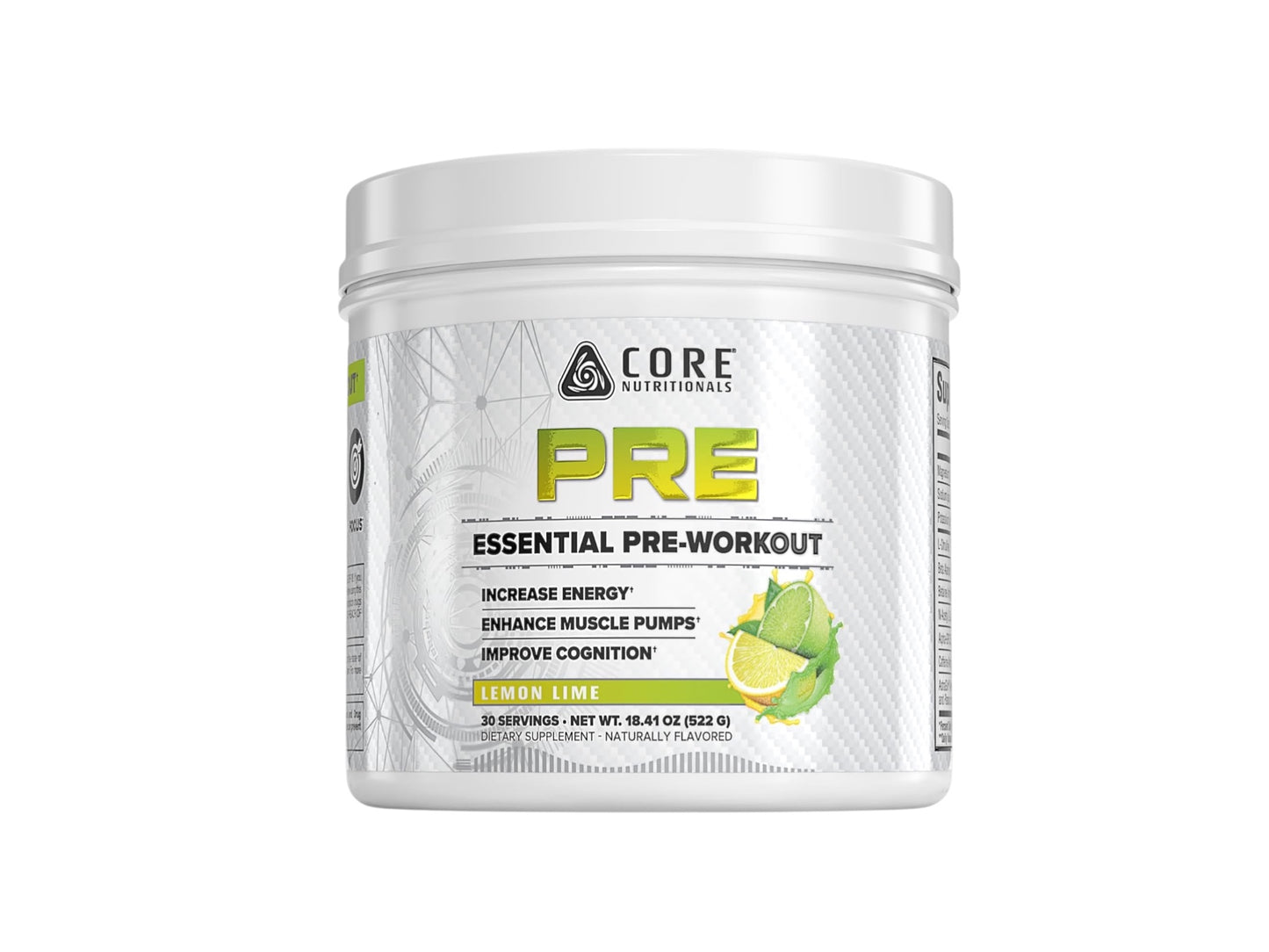 CORE NUTRITIONAL PRE ESSENTIAL PRE-WORKOUT 30SERV