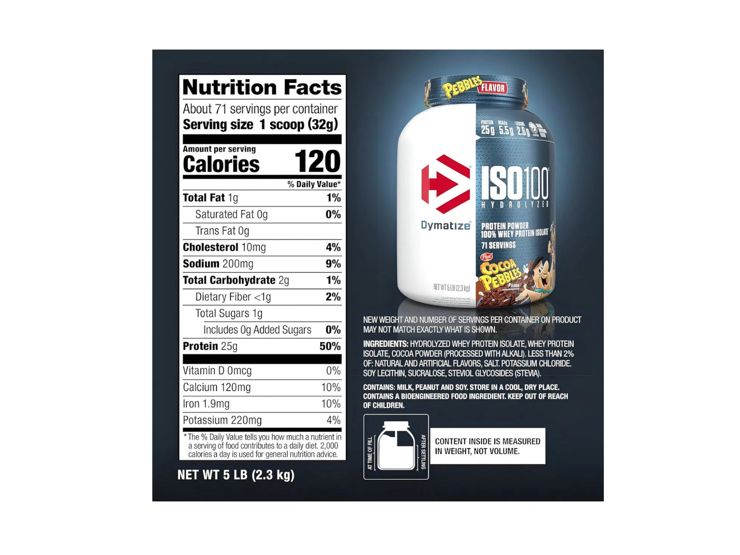 DYMATIZE PROTEIN ISO100 HIDROLIZED 43SERV 3LB
