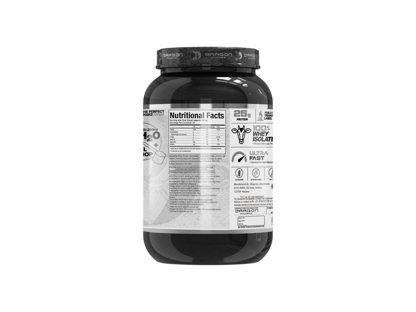DRAGON ISOPHORM HIDROLIZED WHEY PROTEIN ISOLATE 2LB