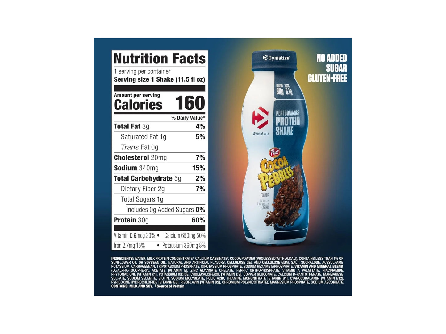 DYMATIZE PERFORMANCE PROTEIN SHAKE 11.5OZ 12PACK