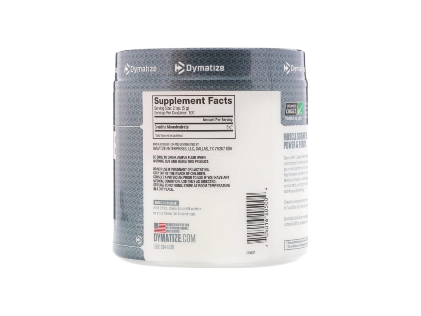 DYMATIZE CREATINE MONOHYDRATE CREAPURE