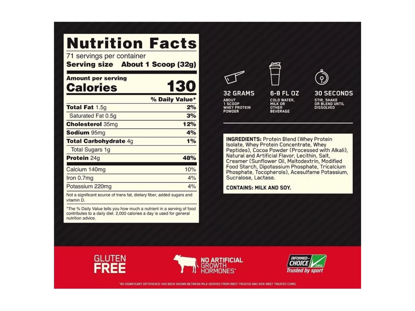 ON PROTEIN GOLD STANDARD 100% WHEY 5LB