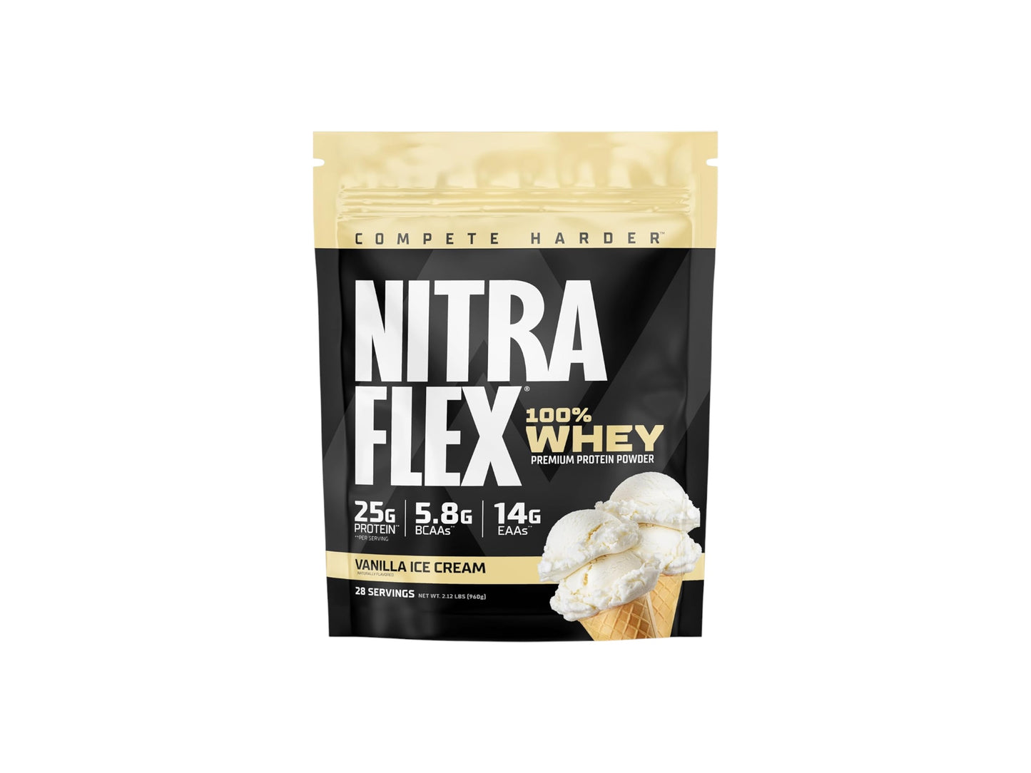 GAT NITRAFLEX 100% WHEY PREMIUM PROTEIN POWDER 2.27LB 28SERV