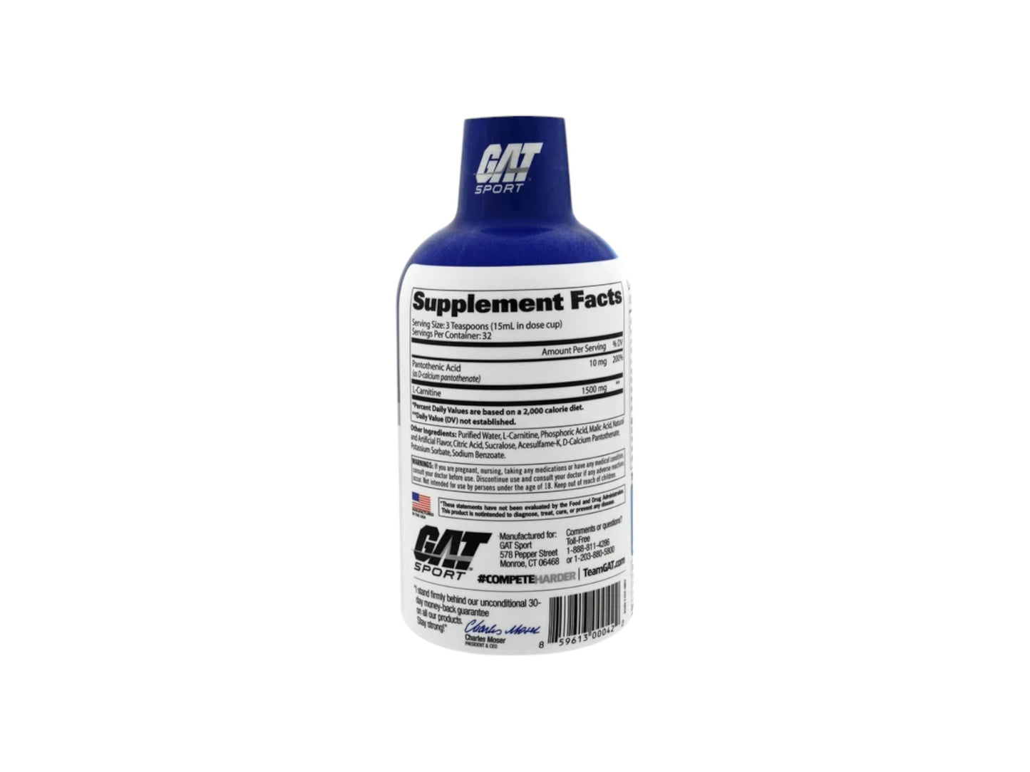GAT L CARNITINE LIQUID 16OZ